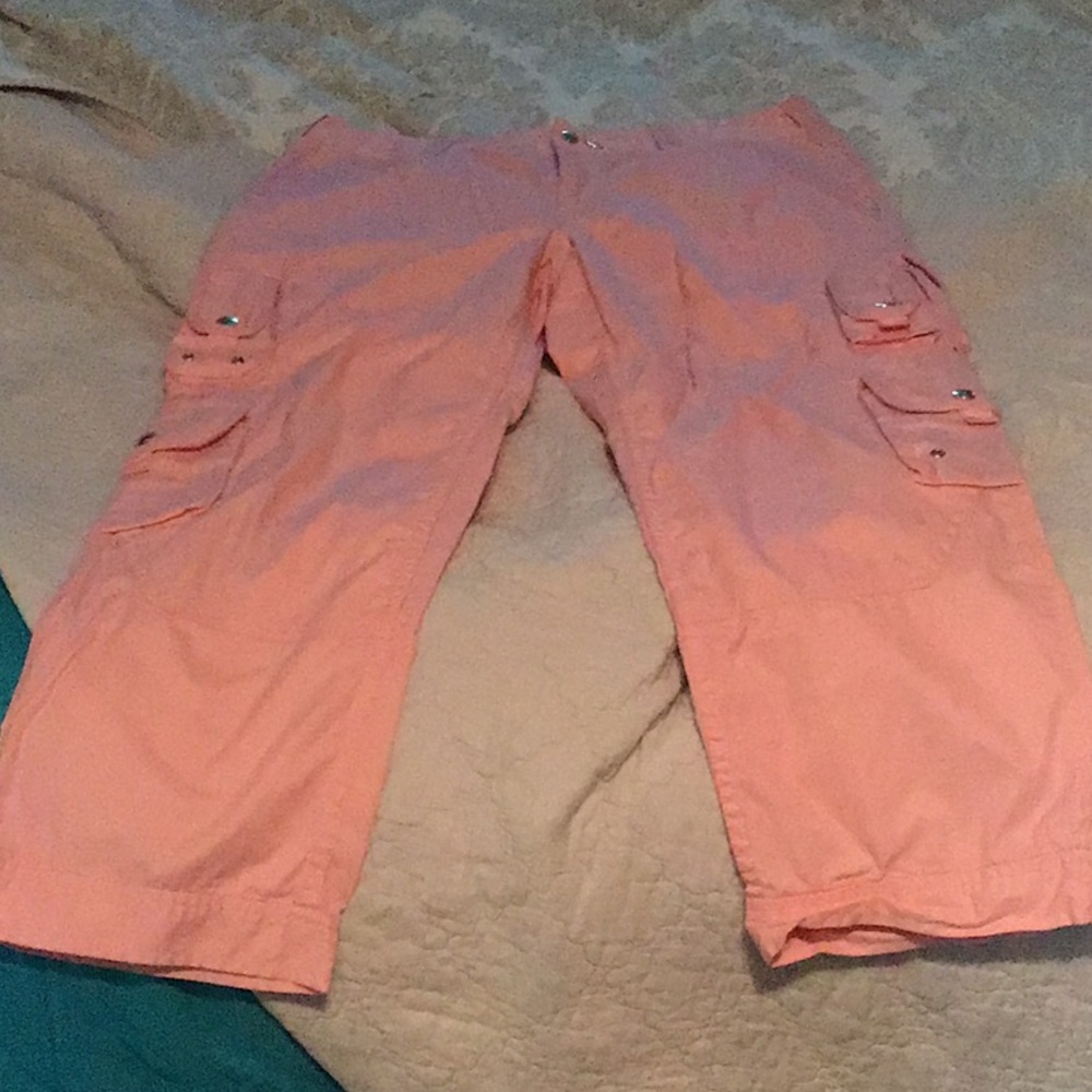 Ralph Lauren pink cargo capris size 12